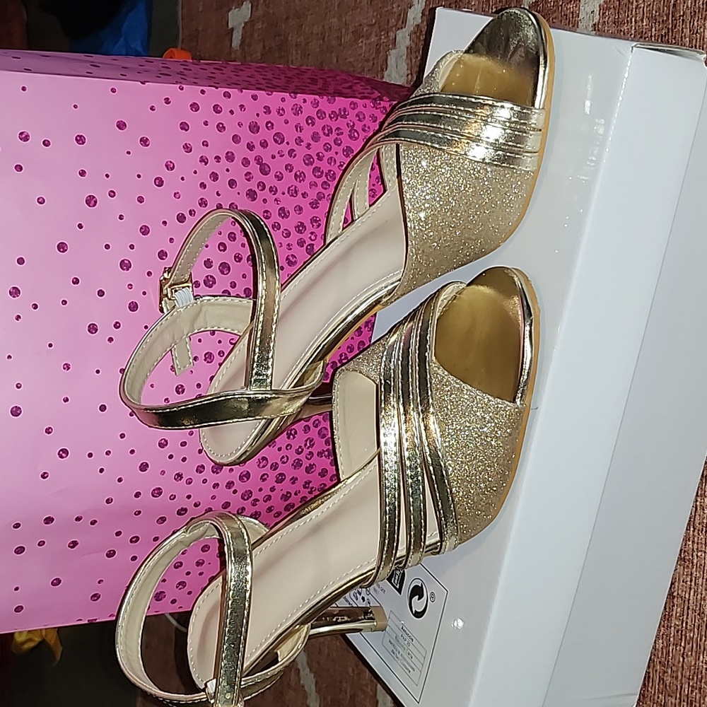 Gold heels
